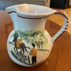 Hand-Painted Ceramic Pitcher